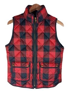 J.Crew plaid puff vest